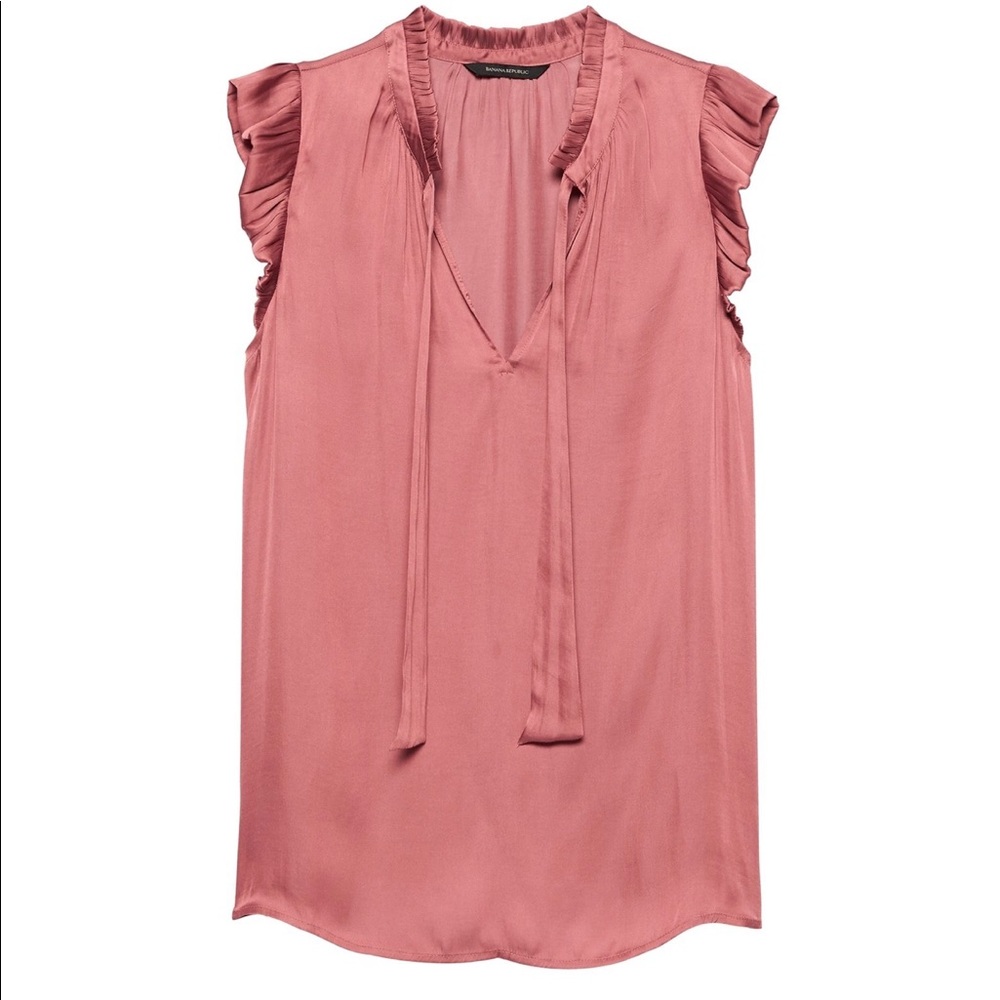 Banana Republic salmon color blouse - size small.